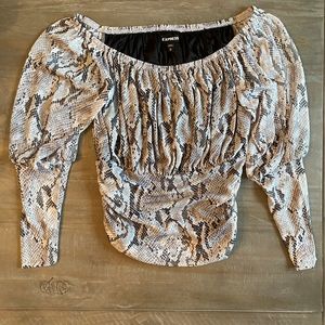 Express snakeskin blouse